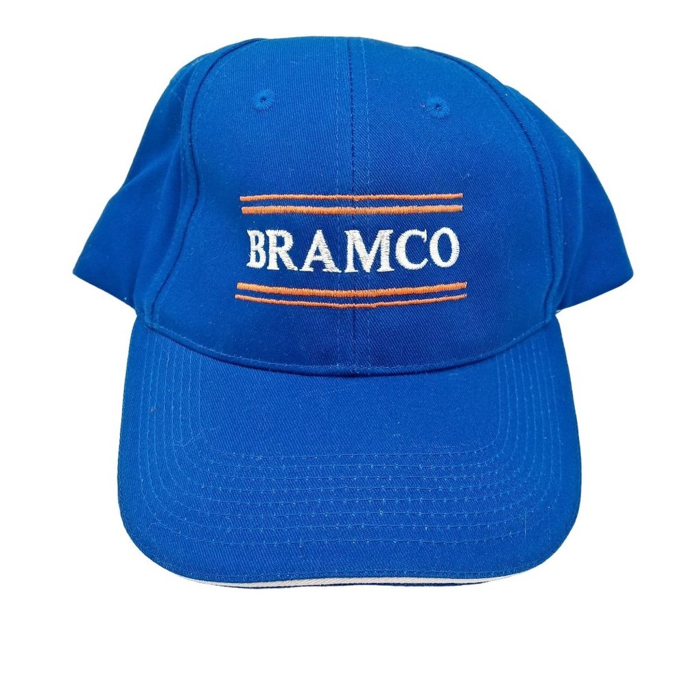 Bramco Strapback Hat Cap Adjustable Blue Vintage